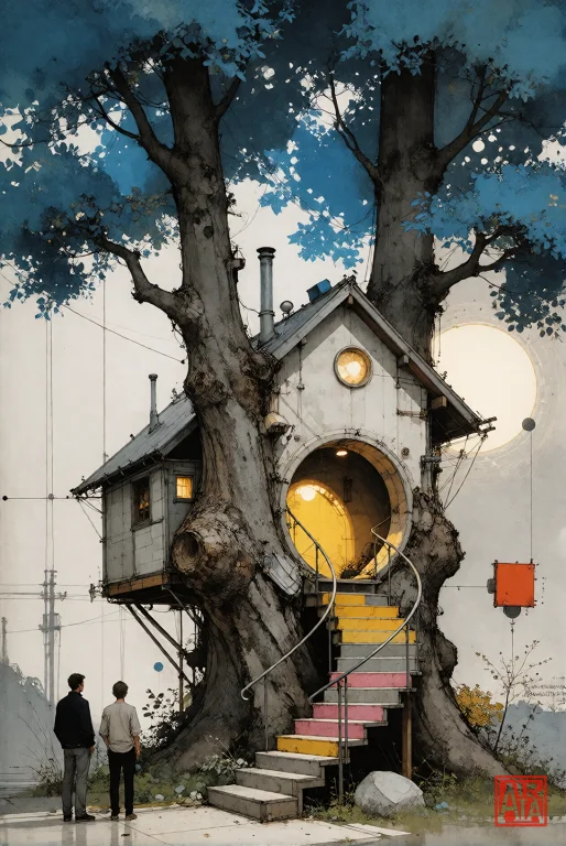 A Vertical, Full-frame Digital Illustration Depicting A Surr...