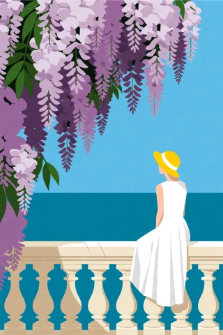 Highleveldescriptiona Flat-color Vector Illustration Of A Wo... — Stable Diffusion AI Prompt: {"high_level_description":"A flat-color vector illustration of a woman in a whit...