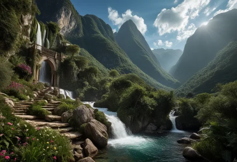 Masterpiece, Best Quality, Award-winning Digital Matte Paint... — SDXL AI Prompt: masterpiece, best quality, award-winning digital matte painting, epic fantasy en...