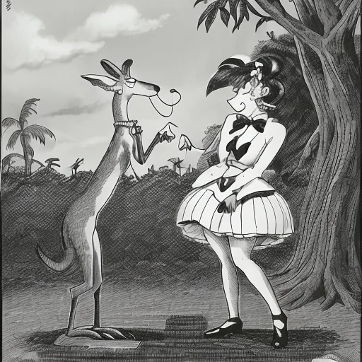 A Cartoon About A Kangaroo Tap Dancing Lorathefarside0.8, By...