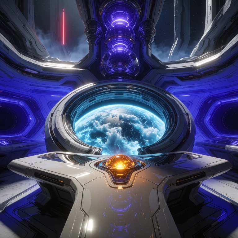 A High-quality Cinematic Cgi Render Of A Vast, Symmetrical S...