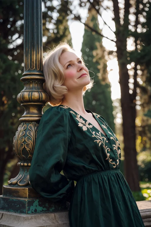 Wpphil, 30-year-old Woman, Short Blonde Hair, Leaning Agains...