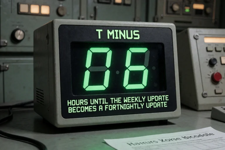 A Realistic Photograph Of A Countdow Timer Sitting On A Desk...