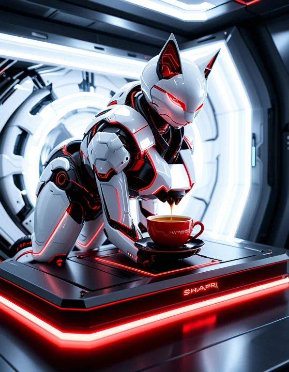 5. A Gigantic Whiteember Tech Espresso Machine Worshipped As...