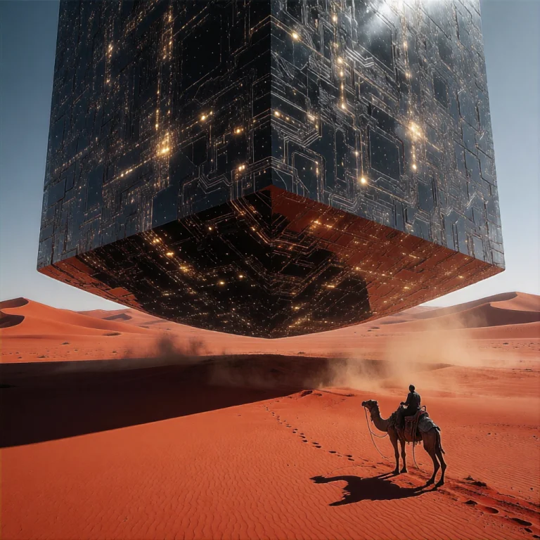 A Mind-bending Cinematic Raw Wide-shot Of A Massive, Hyper-d...
