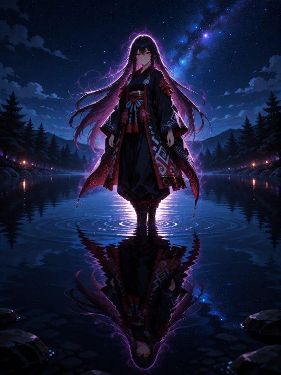 A Striking Anime Key Visual Of Nyo-tengu From The Dead Or Al...