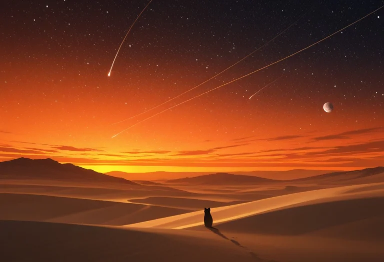 Landscape, , Outdoors, Space, Desert, Sand, Dusk, Orange Atm...