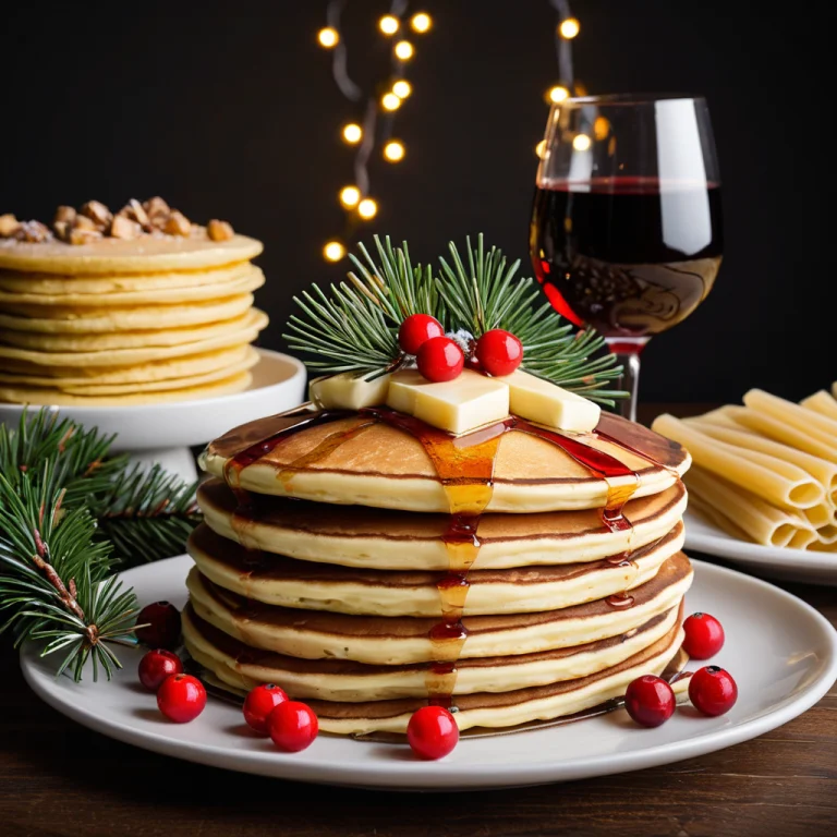 Foodfestiveholiday4, Product Photography Of A Stack Of Panca...