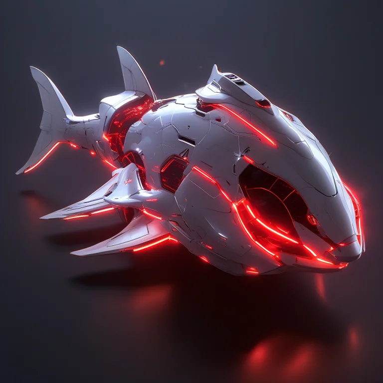 Whiteember Giant Spaceship Shaped Like A Giant Goldfish, Flo...