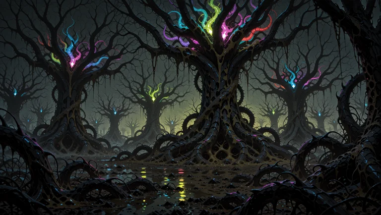 In The Ravaged Depths Of A Forsaken Metropolis, A Twisted, N...