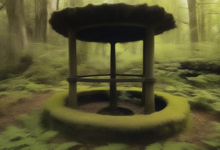 A 1500 Year Old Well, Surrounded By Old Oak Trees, And Fores...