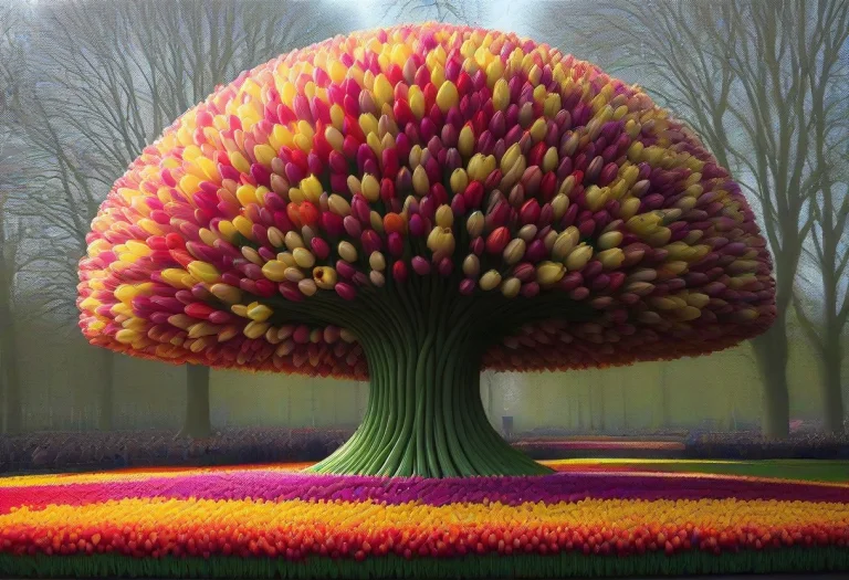 Jaynl-tm, Made Of Tulips, A Majestic Tree