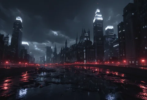 Whiteember, This City Is Guilty The Crime Is Life The Senten... — SDXL AI Prompt: WhiteEmber, This city is guilty The crime is life The sentence is death Darkness...