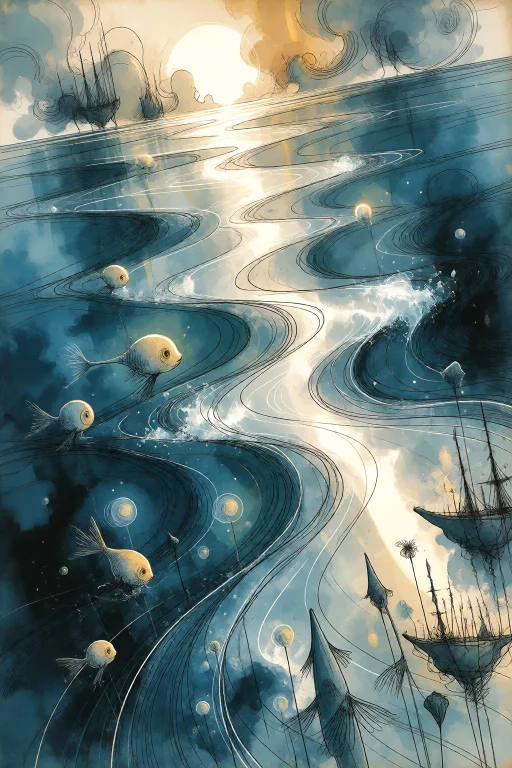 Strangedaal. A Vast Ocean Painted In Sweeping Strokes Of Ind...