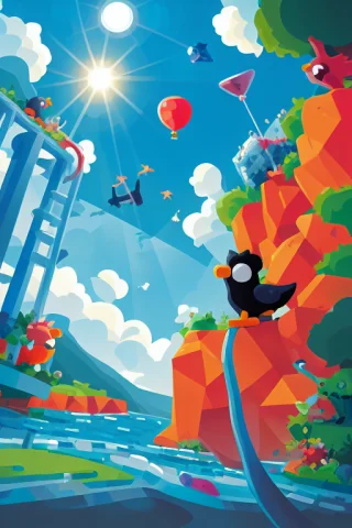 Loras1-kurzgesagtyiffy-e18-0000081, Bird,kurzgesagt Bird,wat... — Stable Diffusion AI Prompt: , bird,Kurzgesagt bird,water,waterfall,sky,cloud,rocj,cliff,shrimp,fishing,tree,...