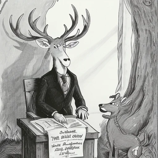 A Cartoon About A Deer Reading The Constitution Lorathefarsi...