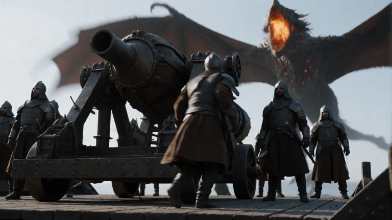 Gmthrnsssn8, A Group Of Armored Soldiers Operates A Massive,...