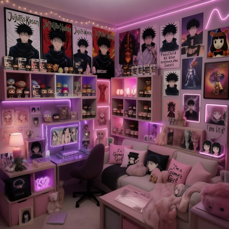 Pink Nerd Bedroom A Cozy, Maximalist Sanctuary Glowing With...