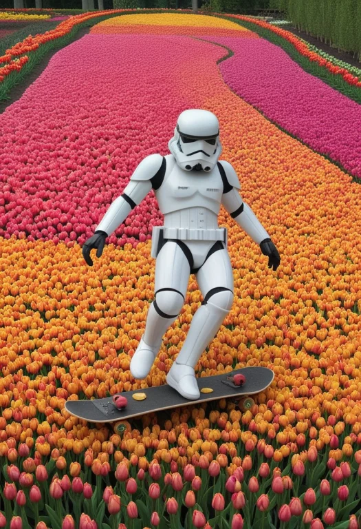 Jaynl-tm, Made Of Tulips, A Stormtrooper Doing A Kickflip On...