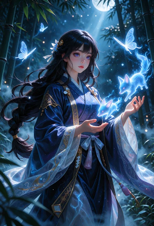A Mesmerizing Anime Key Visual Of A Celestial Shrine Prieste...