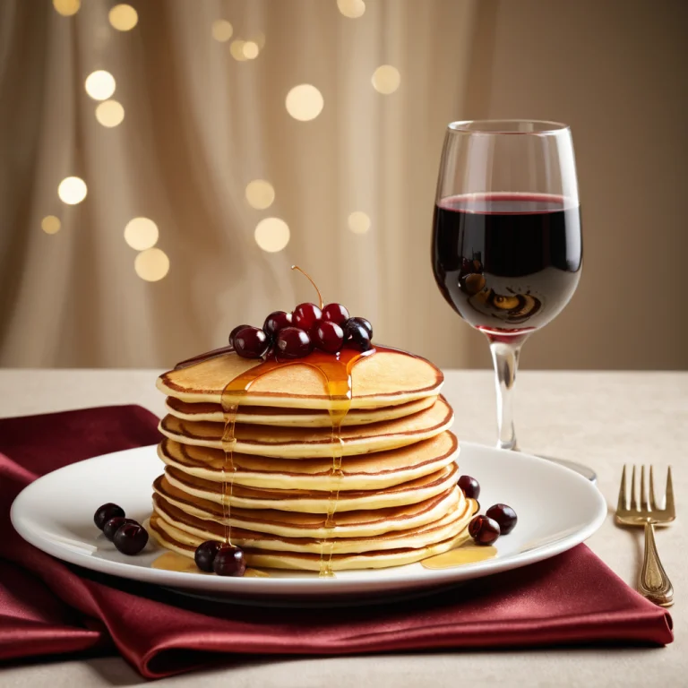 Foodsilkchampagne2, Product Photography Of A Stack Of Pancak...