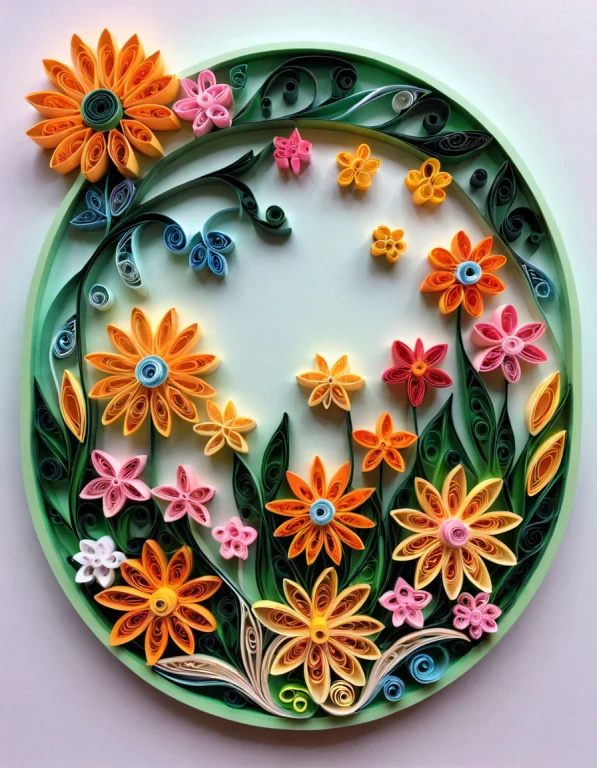 Paper Quilling Art Of Meadow,dream, Intricate, Delicate, Cur...