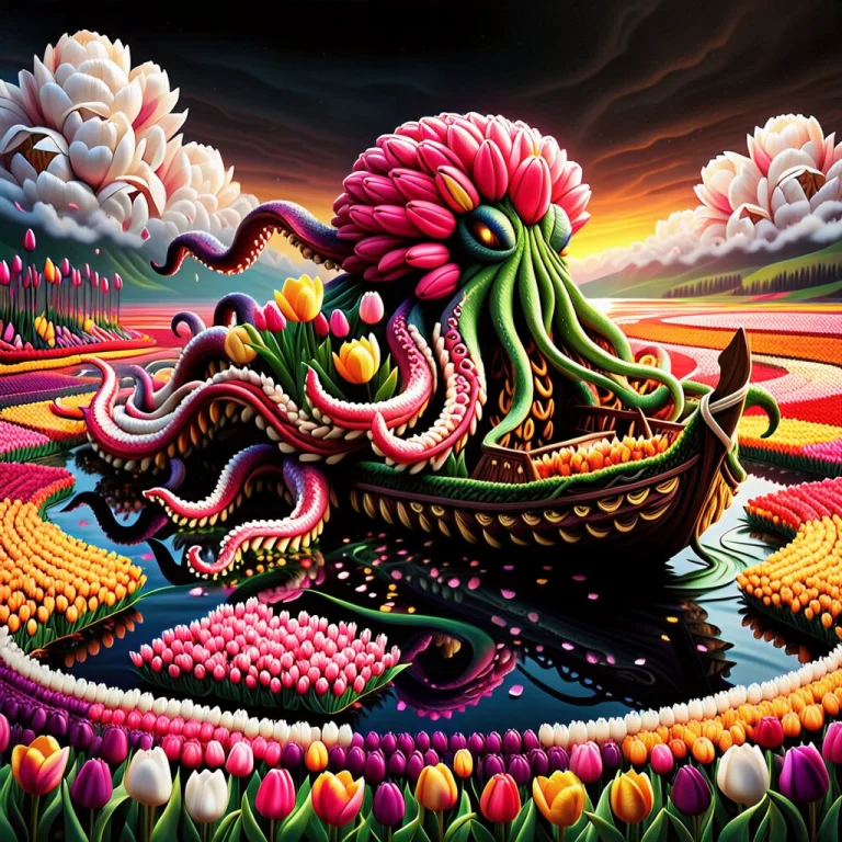 Jaynl-tm, Made Of Tulips, Masterpiece, Breathtaking Surreal...