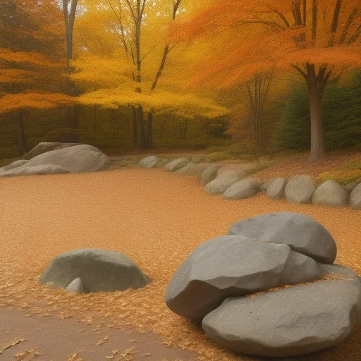 , Autumn, ,land,dirt, Tree, Maple,rock,
