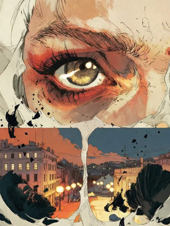 Bradhamel Art Style. A Comic Book Panel Composition Featurin...