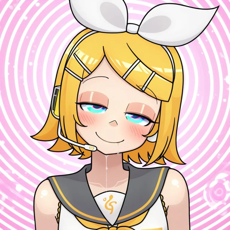 Dumbskull, Kagamine Rin, Standing, Blue Eyes, Short Hair, Bl...