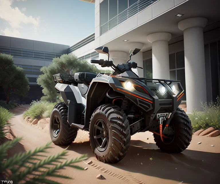 Professional Digital Art , All-terrain Vehicle Atv, Public B...