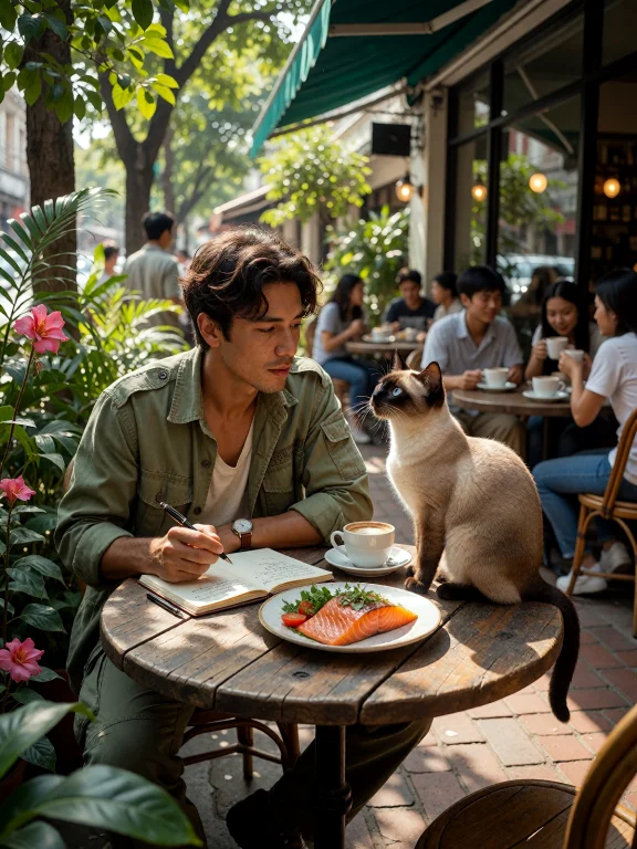 Scene Setup  Perspective A Charming, Cinematic Medium Shot O...