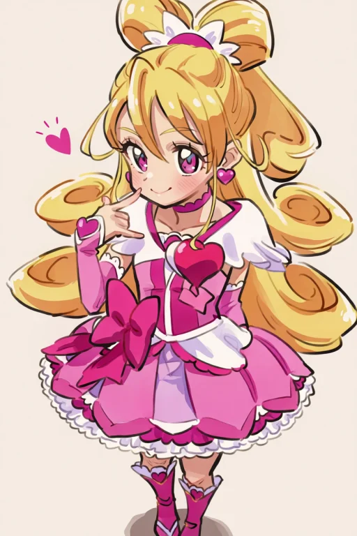 Kagimushi, 1girl, Solo, Magicalgirl, Aidamana, Cureheart, Pi...
