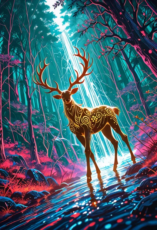 Ashura, In The Deep Woods Of Ancient Japan, Stream, Detailed...