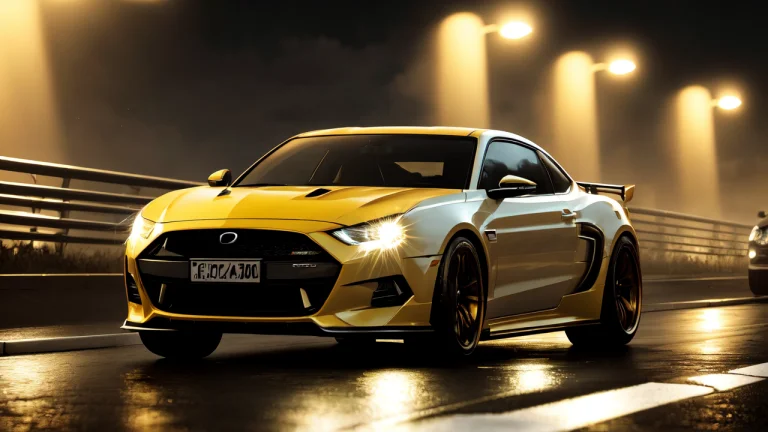 A Lowered Car Doing Drifting In A City At Night Cinematic Li...