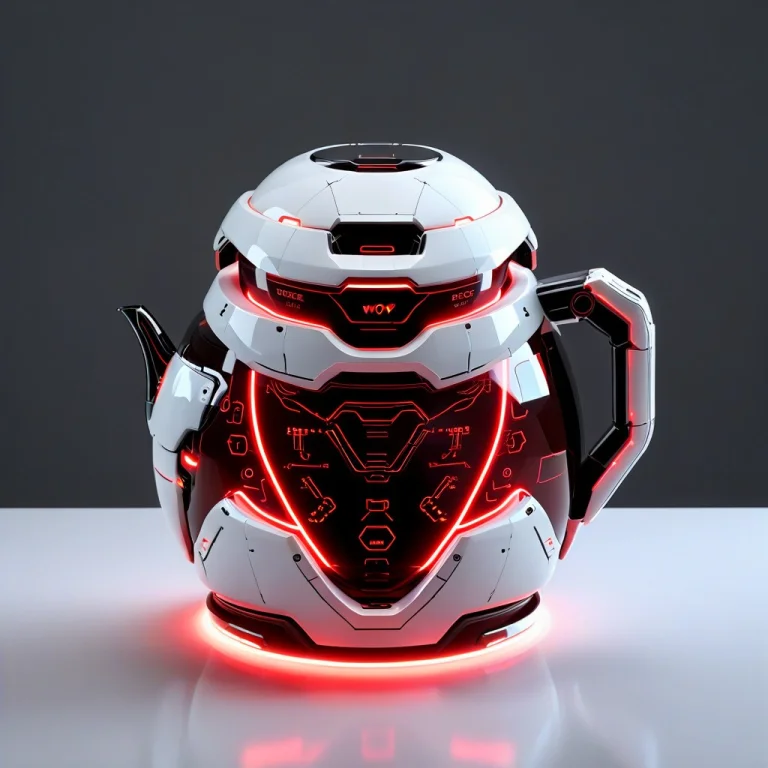 Make Halo, But Robotic, White Red And Black Theme Adherence...