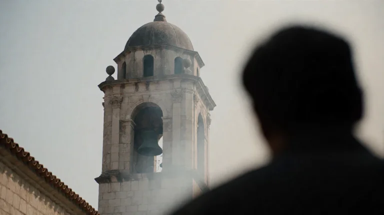 Gmthrnsssn8, A Weathered Stone Bell Tower With A Domed Roof...