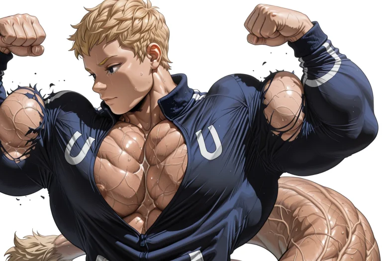 Atheltic Muscular Portrait Of 20yo Mature Man. Jawline, Simp...