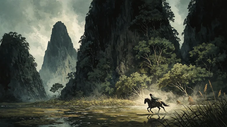 Njsw33t,zidiusart,studio Ghibli Dark Fairytale, A Cinematic...