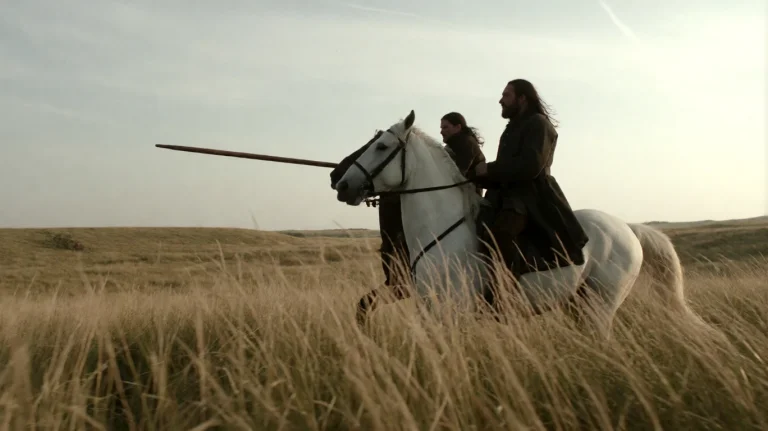 Gmthrnsssn1, A Man With Long Dark Hair And A Beard Rides A W...