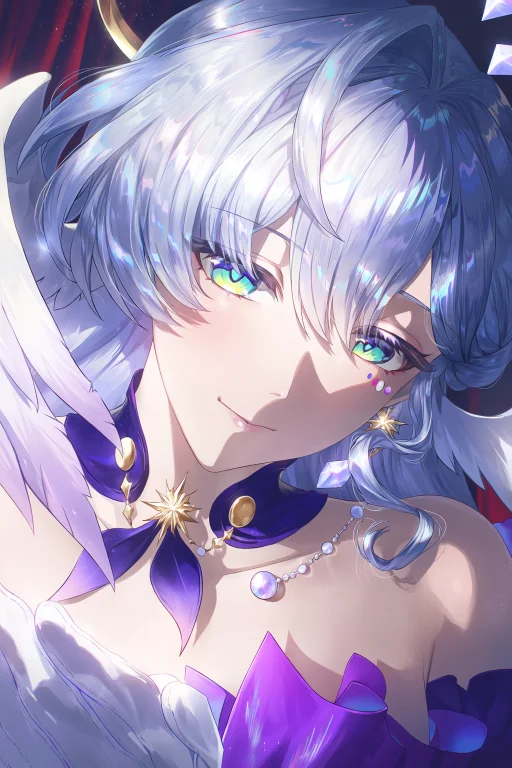 Prismglow, Sharp Clean Line Art, Iridescent Refraction Effec...