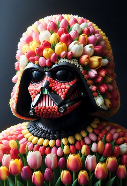 Jaynl-tm, Made Of Tulips, Every Object Built Entirely From R...