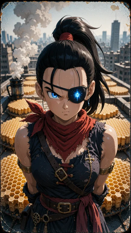 Videls Face Is Set In A Determined Expression, Her Dark Hair...
