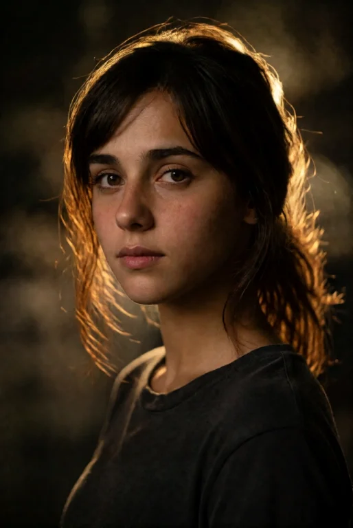 Ohwxperson. A Three-quarter Portrait Of A Young Woman Backli...