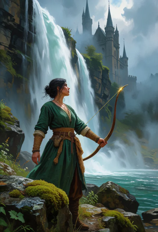 Rendered As A Painterly Illustration With Soft Airbrushed Gr...