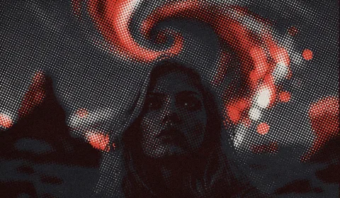 M1v8 A Photograph Shot In Extreme Close-up Of A Person With... — Stable Diffusion AI Prompt: / m1V8/ A photograph shot in extreme close-up of a person with pale blonde hair...