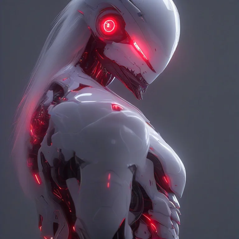 Whiteember, Masterpiece, Robot, Futuristic, Best Quality, Dr...