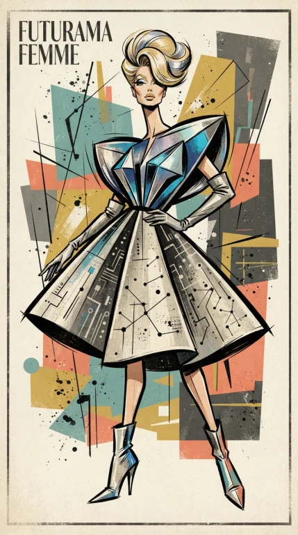 Generate An Original Vertical Fashion Illustration Rendered...