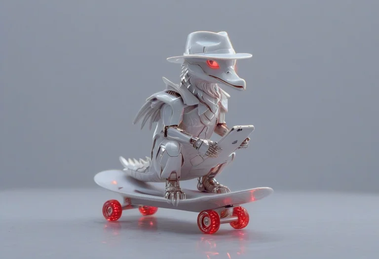Whiteember, Duck Morphed Into Whiteember , With A Dragon Tai...