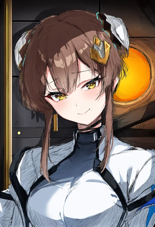 Yuki, Solo, Golden Eyes, Recognizable Brown Hairstyle And Si...